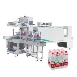 Automatic Bottle Heat Sleeve Shrink Wrap Packing Machine Beer Cans Wrapper Film Tray Shrink Wrapping Machine