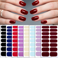 Les plus populaires 3D Base Gel Nail Wraps Coloré Sans Toxique Facile Appliquer et Retour Vente en gros Nouveaux produits Bonne vente
