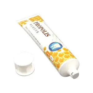 Envase de pasta de dientes ecológico más vendido blanqueamiento pasta de dientes de propóleo general ODM