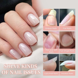 BORN PRETTY Gel Base de goma de fibra transparente, mejora de Color, uñas rotas, reparación de fibra de vidrio, Gel de construcción UV transparente de construcción rápida - Product Image 3
