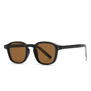 28003 レオパルド 2025 ファッションラグジュアリーレトロ PC+CP ラウンドフレームサングラス メンズ 工場カスタム卸売サングラス - Product Image 5