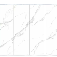 Dalle de pierre personnalisée Roya Fish Belly en porcelaine blanche, idéale pour les murs décoratifs de salons, halls d'hôtels, supermarchés et parcs.