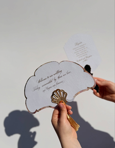 Carte de mariage personnalisée <span class=keywords><strong>double</strong></span> face en forme de nuage floral, style peinture à l'huile vintage, avec poignée en acrylique miroir, pour <span class=keywords><strong>faire</strong></span>-<span class=keywords><strong>part</strong></span> de mariage. - Product Image 2
