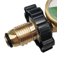 Adaptateur de séparateur de réservoir de propane en Y avec connecteur en T d'adaptateur de gaz LP à 2 voies avec vanne d'arrêt pour réchauds de camping