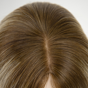 Topper de Cabello Humano Remy para Mujer con Clips, Encaje en V Europeo, Cabello Virgen, de Fábrica para Mayoristas de Salones - Product Image 5