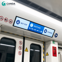 Écran LCD étiré personnalisé OEM ODM, écran LCD long, panneau d'affichage électronique pour arrêt de bus, informations de trajet en temps réel pour station BRT