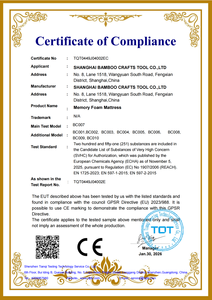 Colchón <span class=keywords><strong>de</strong></span> Espuma Viscoelástica Comprimida en Rollo con Cubierta <span class=keywords><strong>de</strong></span> Tela <span class=keywords><strong>de</strong></span> Bambú Transpirable y Antibacteriana con Plata para Dormir - Product Image 4