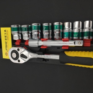 Jinghe 12-Piece <b>Socket</b> Wrench Set Metric <b>Impact</b> <b>Socket</b> Kit Automotive Repair Tools - Product Image 3
