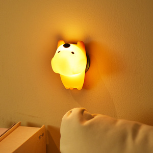 Rechargeable Portable <span class=keywords><strong>Pat</strong></span> USB Lumière Magnétique Enfants Décor Humeur Mur Chien Silicone Mini Chambre Mignon Mur Monté Lumière - Product Image 1