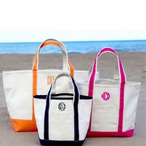 Sac fourre-tout en toile de coton écologique pour femme, nouveau style 2026, avec poche et logo personnalisé brodé - Product Image 1