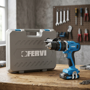 Marteau perforateur électrique sans fil FERVI 20V avec fonction percussion pour usage industriel, capacité de perçage du bois 40 mm max, capacité de perçage de l'acier 13 mm, 70/75 - Product Image 3