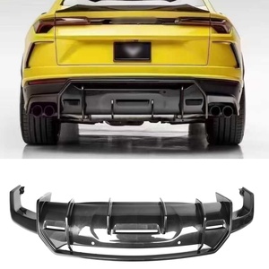 Diffuseur de pare-chocs arrière en fibre de carbone sèche 100% style V pour <span class=keywords><strong>Lamborghini</strong></span> <span class=keywords><strong>URUS</strong></span> 2019, tout nouveau diffuseur arrière de voiture - Product Image 1