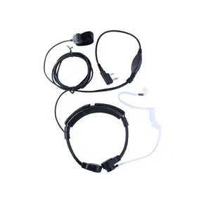 Headset de rádio acústico com microfone, de duas vias, com dedo ptt, walkie-talkie, tubo tático
