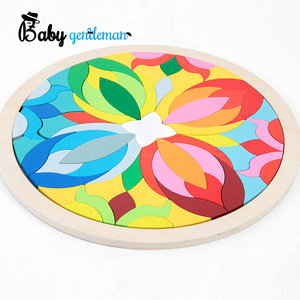 Puzzle en bois en <span class=keywords><strong>spirale</strong></span> arc-en-ciel, blocs de construction géométriques colorés créatifs pour enfants, vente en gros Z14329D - Product Image 4