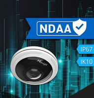 Caméra réseau Milesight MS-C9674-PA 12MP AI 360 Fisheye NDAA 15m Distance infrarouge