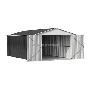 12ft * 20ft Metalen Garage Fietsenstalling Grote Garage Opslagruimte Geprefabriceerde Autoloods