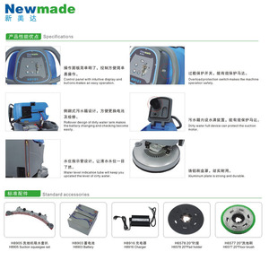 เครื่องขัดพื้น Newmade Xinba รุ่น H8101 แบบชาร์จไฟได้ ขนาด 28 นิ้ว สำหรับใช้งานในอุตสาหกรรมและเชิงพาณิชย์ - Product Image 3