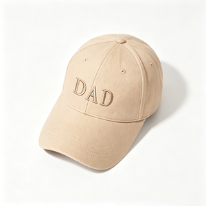 หมวกแก๊ปผ้าฝ้ายพิมพ์ลายปักโลโก้ DAD แบบนุ่มสบายสำหรับผู้ชาย สวมใส่ลำลองกลางแจ้ง ป้องกันแสงแดด ขายส่งทั่วไป - Product Image 4