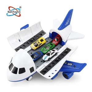 Samtoy – jouet multifonctionnel pour enfants, bricolage, course, Parking, stockage, roue libre, jouets moulés sous pression, Friction, Transport, <span class=keywords><strong>avion</strong></span>, jouet pour enfants - Product Image 1