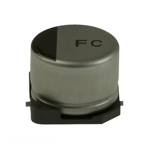 Condensateur SMD à montage en surface, canal fabricant, 220 µF, EEE-FC0J221P, CAP ALUM 220UF 20% 6.3V - Product Image 1
