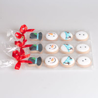 Biscuits décoratifs sucrés à la crème au chocolat de Noël de Guangzhou, cadeaux pour enfants