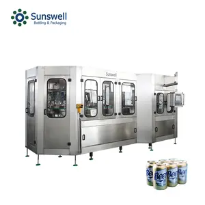 पूरा बीयर कैनिंग पेय उत्पादन लाइन भरने के लिए Seaming मशीन कार्बोनेटेड ऊर्जा पेय 250ml 330ml एल्युमिनियम कर सकते हैं