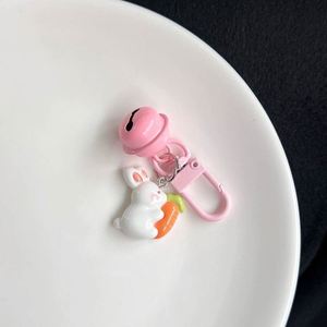 Nuevo Llavero de Resina con Diseño de Conejo 2025, Colgante de Flor, Rábano y Tulipán, para Niños, Regalo para Mejores Amigos, Accesorios para Colgar en la Mochila - Product Image 5