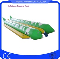 Bateaux gonflables de pêche de mouche de banane de jeu d'eau de PVC pour des aventures d'aviron