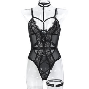 Profondo amore Sexy Lingerie di pizzo calze <span class=keywords><strong>Nude</strong></span> Mature signore intimo Set reggiseno intimo intimo erotico nuovo Design donna Sexy sottile lavorato a maglia - Product Image 6