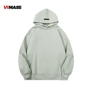 Fabricação 500 gsm oversized pullover Hoodies drop shoulder heavy weight puff print hoodies homens para alta qualidade