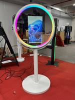 Miroir rond de 21,5 pouces pour appareil photo reflex numérique, compatible avec les smartphones, les tablettes, les appareils photo reflex, comprend un logiciel