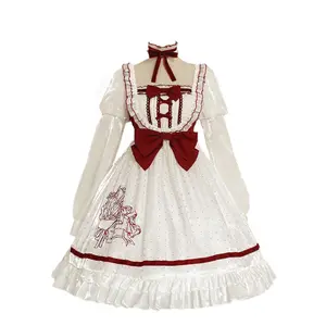 Платье-пачка женское с длинным рукавом, элегантное Радужное платье принцессы/оператора/бабочки для косплея в японском стиле Лолиты
