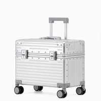 Valise en alliage d'aluminium et de magnésium avec logo personnalisé, prix d'usine, valise professionnelle pour pilotes, bagage à main