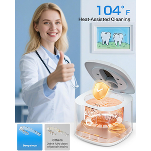 Nouvelle machine de nettoyage ultrasonique pour prothèses dentaires avec lumières UV électriques, 4 modes et contrôle thermique intelligent - Product Image 4