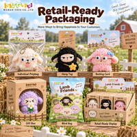 Porte-clés en peluche mouton en gros, breloque sac agneau Kawaii, jouet personnalisé avec logo pour boutiques, magasins de mode, cadeaux promotionnels de marque