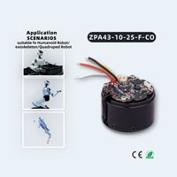 Actuadores Robóticos ZBDynamiX con Motores DC sin Escobillas de 140 RPM, Doble Codificador, Robot Humanoide de Servicio con IA, Exoesqueleto para Caminar