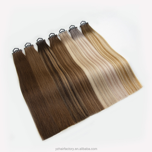 ผมต่อแบบไร้รอยต่อ Pu Hole Weft ผมแท้จากโรงงานขายส่ง ผมรัสเซียแบบมองไม่เห็นรอยต่อ - Product Image 6