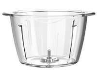 MINI-Hachoir multifonctionnel en verre pour la maison, capacité de 1L, robot de cuisine électrique à 4 lames, hachoir ménager et hachoir à viande.