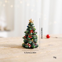 Weihnachtsbaum-Trommelständer-Ornamente schmücken Bürotische, Nachttische und Schreibtische mit Mini-Weihnachtsbaum-Ornamenten aus Kunstharz.