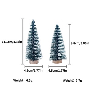 Nouvelle maison de poupée en bois, porte d'elfe, ornements de Noël, mini accessoires de scène de conte de fées, décoration de vacances - Product Image 6