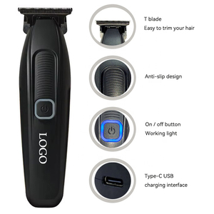 Recortadora de pelo inalámbrica recargable 2025 con cuchilla en T que se desvanece, recortadora de peluquero, herramientas de corte de pelo con puerto de carga tipo C - Product Image 3