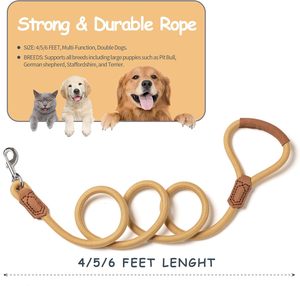 Laisse pour chien personnalisée en corde, laisse de traction pour animaux de compagnie, laisse d'entraînement pour la promenade des chiens de taille moyenne à grande - Product Image 4