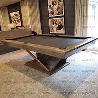 Table de billard chinoise de haute qualité, construite avec précision, design sur mesure et poches en cuir, table de billard durable