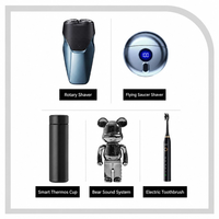 Coffret Cadeau Rasoir Électrique Personnalisé avec Logo Figurine Ours Kit de Toilettage de Luxe pour Homme Boîte Cadeau Saint-Valentin Impression Numérique