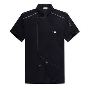 Vente en gros de <span class=keywords><strong>vêtements</strong></span> de chef avec poche pour la <span class=keywords><strong>cuisine</strong></span> chemise pour femmes avec logo personnalisé uniforme de serveuse de serveur pour le restaurant - Product Image 1