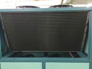 Système de refroidissement par air à compresseur de haute qualité et robuste, échangeur de chaleur à calandre tubulaire pour produits alimentaires. - Product Image 3