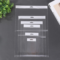 Tête de carte en plastique très transparente poche plate étui de téléphone portable sac d'emballage en film trempé conception de trou d'avion sac facile