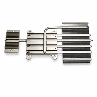 Module thermique personnalisé en cuivre avec caloduc et ailettes en aluminium nickelé pour le refroidissement des alimentations de serveurs 1U 2U et IPC