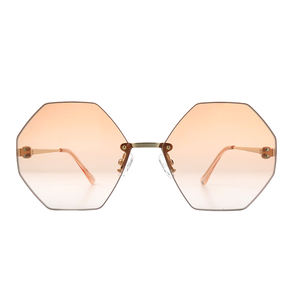 2024 nuevo diseño <span class=keywords><strong>de</strong></span> <span class=keywords><strong>gafas</strong></span> <span class=keywords><strong>de</strong></span> <span class=keywords><strong>sol</strong></span> degradadas para mujer <span class=keywords><strong>de</strong></span> alta calidad al por mayor polarizado marrón moda <span class=keywords><strong>de</strong></span> moda High Click Metal amarillo rojo - Product Image 1