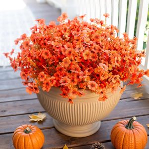 12 Piezas de <span class=keywords><strong>Flores</strong></span> Artificiales de Crisantemo <span class=keywords><strong>para</strong></span> Decoración de Jardín Interior y Exterior, Flor Artificial de Margarita - Product Image 6